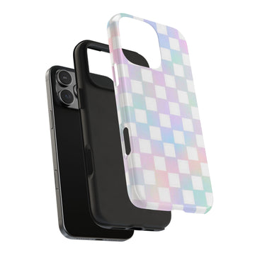 Pastel Checker Tough Phone Case