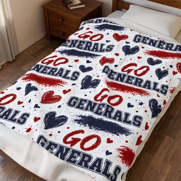 Generals Red & Navy Fan Spirit Blanket