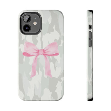 Pink Bow Camo Tough Phone Case