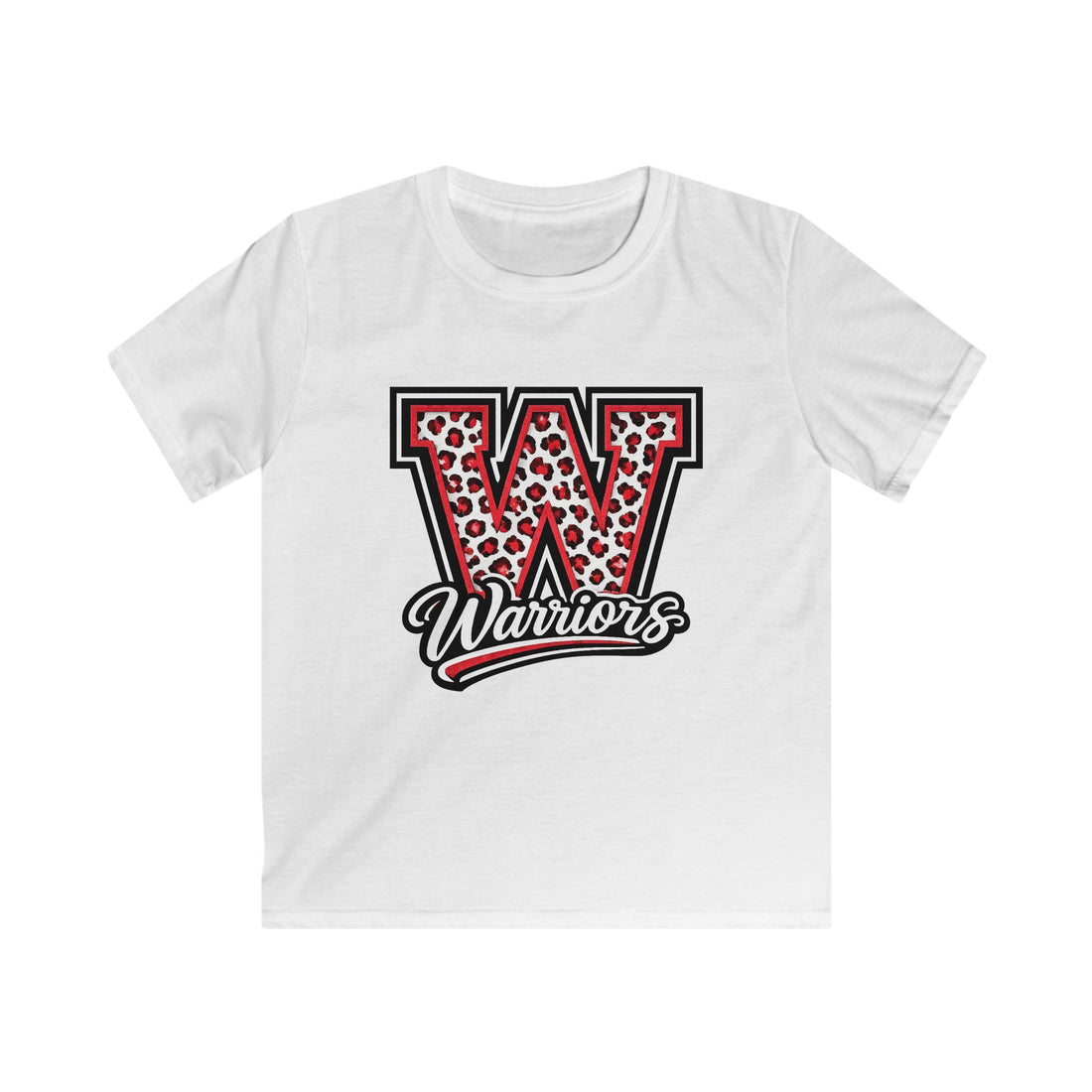 Red Leopard Warriors Kids Tee