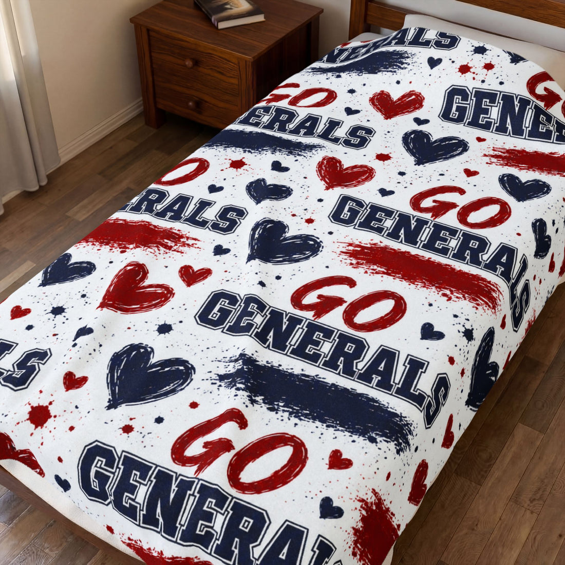 Generals Red & Navy Fan Spirit Blanket