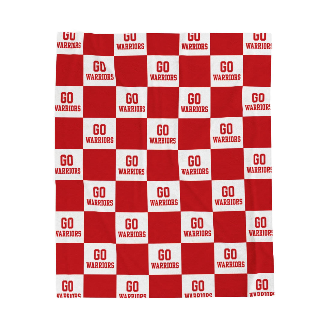 Red Checkered School Spirit Blanket