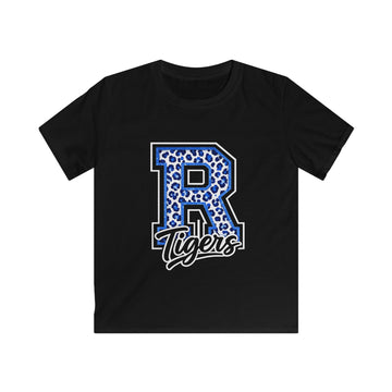 Blue Leopard Tigers Kids Tee