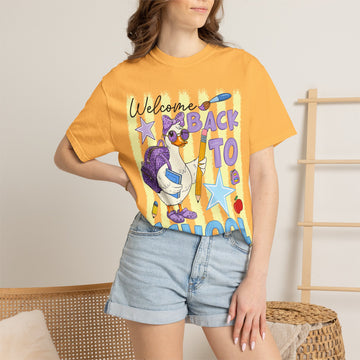 Back to School Duck Comfort Color Graphic Tee