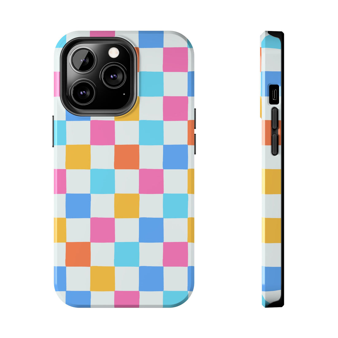 Colorful Checkerboard Retro Pastel - Tough Phone Case