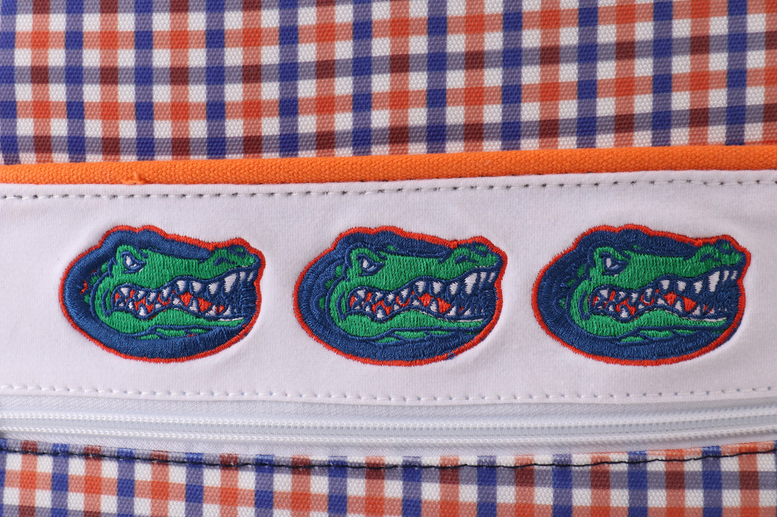 Gator embroidery boy backpack